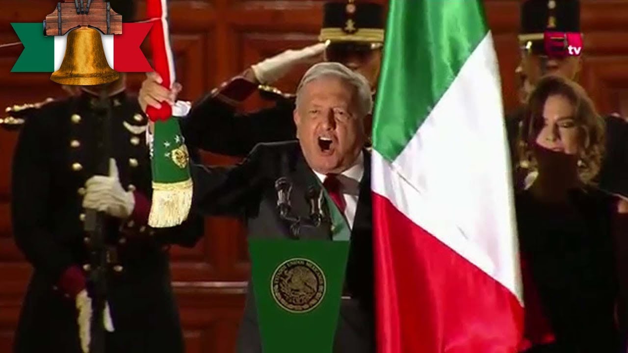 López Obrador da su primer Grito de Independencia en el Zócalo
