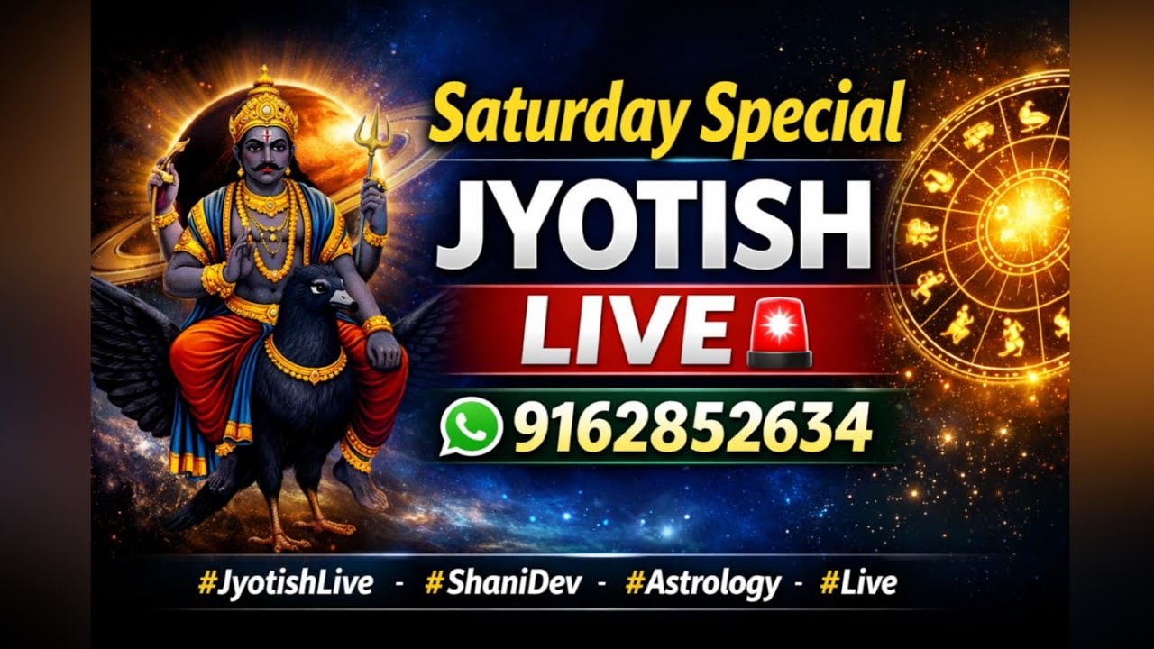 Saturday Special Jyotish LIVE 🔥 Shani Dosh, Career & Future Prediction 🚨 