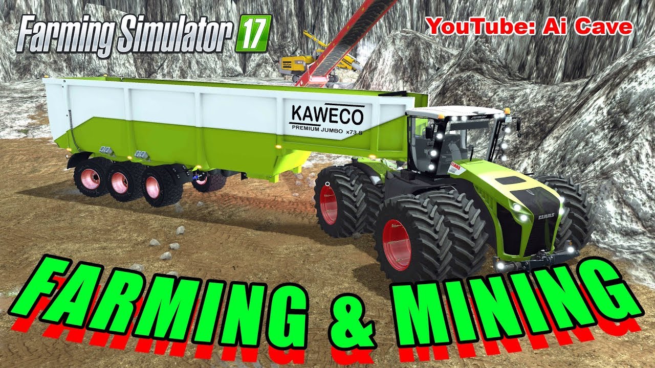 Farming Simulator 17 Mods - Farming and Mining - New CLAAS XERION with Kaweco