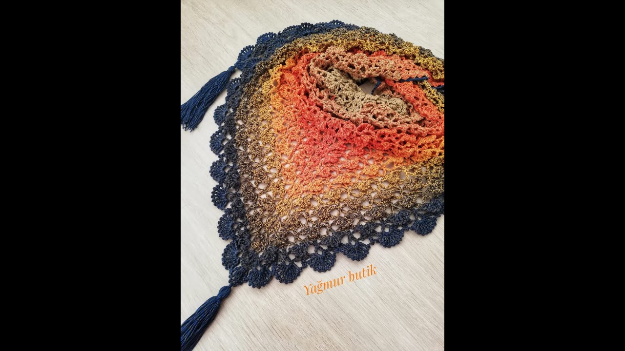 Çok sevilen ve örmekten keyif alacağınız yağmur şal sizlerle. #şal #örgüşal #örgümodelleri #shawl