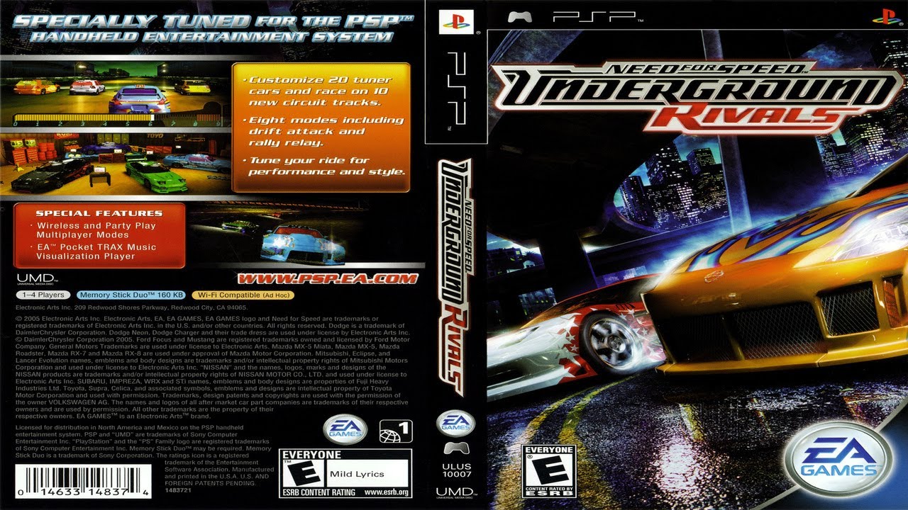 Need for Speed  : Underground Rivals  (2005)  -   Full Gameplay  | PSP  | HD | 1080p |