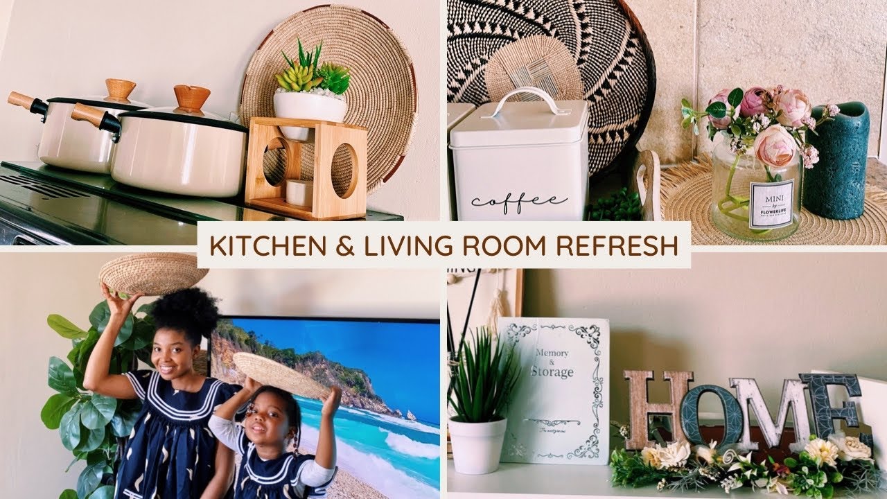 Kitchen & living Room Refresh| Rearranging furniture & Redecorating| Namibian YouTuber