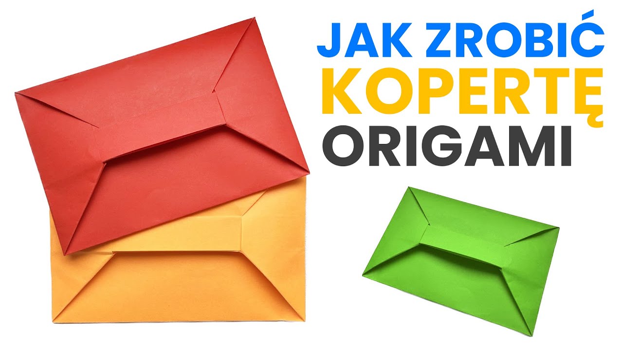 Jak Zrobić Łatwą Kopertę Z Papieru Origami - How To Fold Easy Origami Envelope Paper DIY ✉️💌