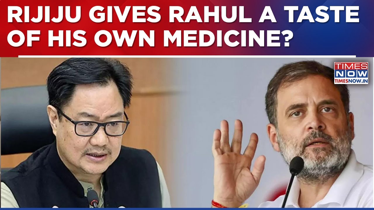 Kiren Rijiju Invokes 1962 To Attack Rahul & Congress, Reminds LoP Of This Book Amid Naravane Row