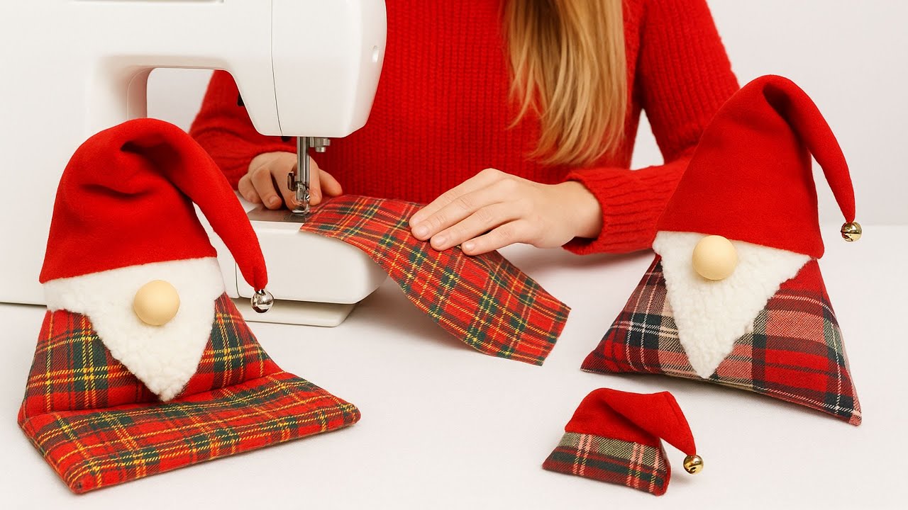 🎁 COSE 2 GNOMOS NAVIDEÑOS CON MAGIA Y ALEGRÍA QUE TE TRAE LA SUERTE