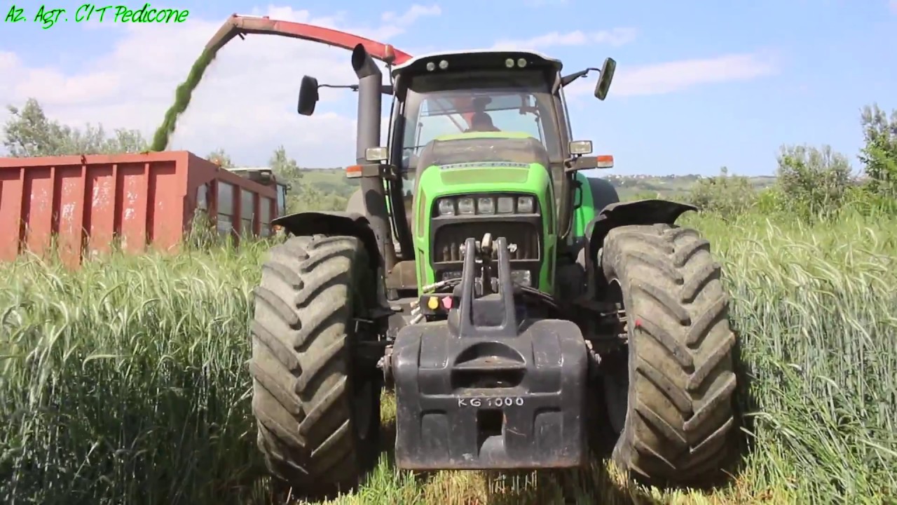 Trinciatura Triticale 2017  [Deutz Fahr L730+Feraboli 980]