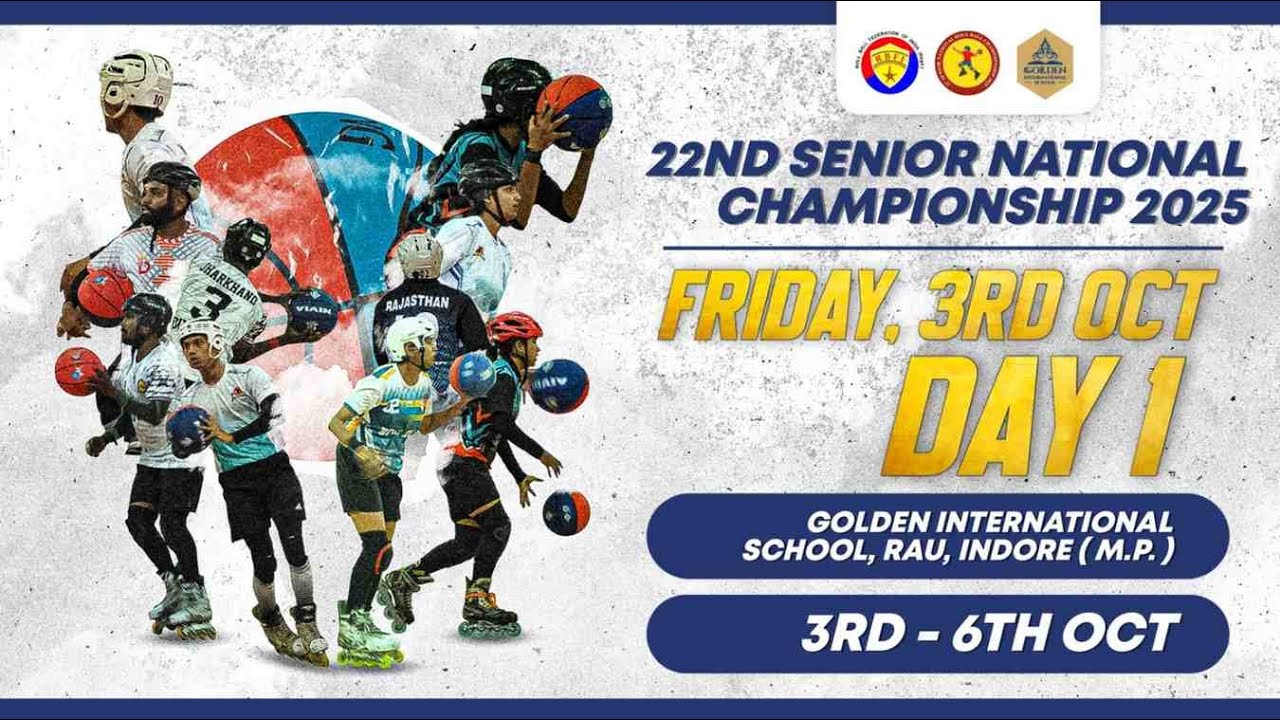 DAY - 1 | LIVE STREAMING | 22nd Senior National Roll Ball Championship -2025