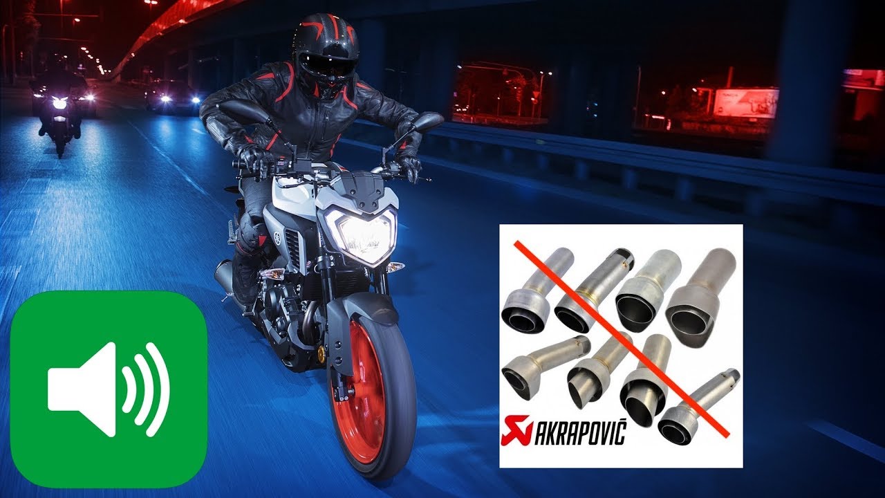 Yamaha MT 125 - Test No DB Killer - Test Sans Chicane - AKRAPOVIC