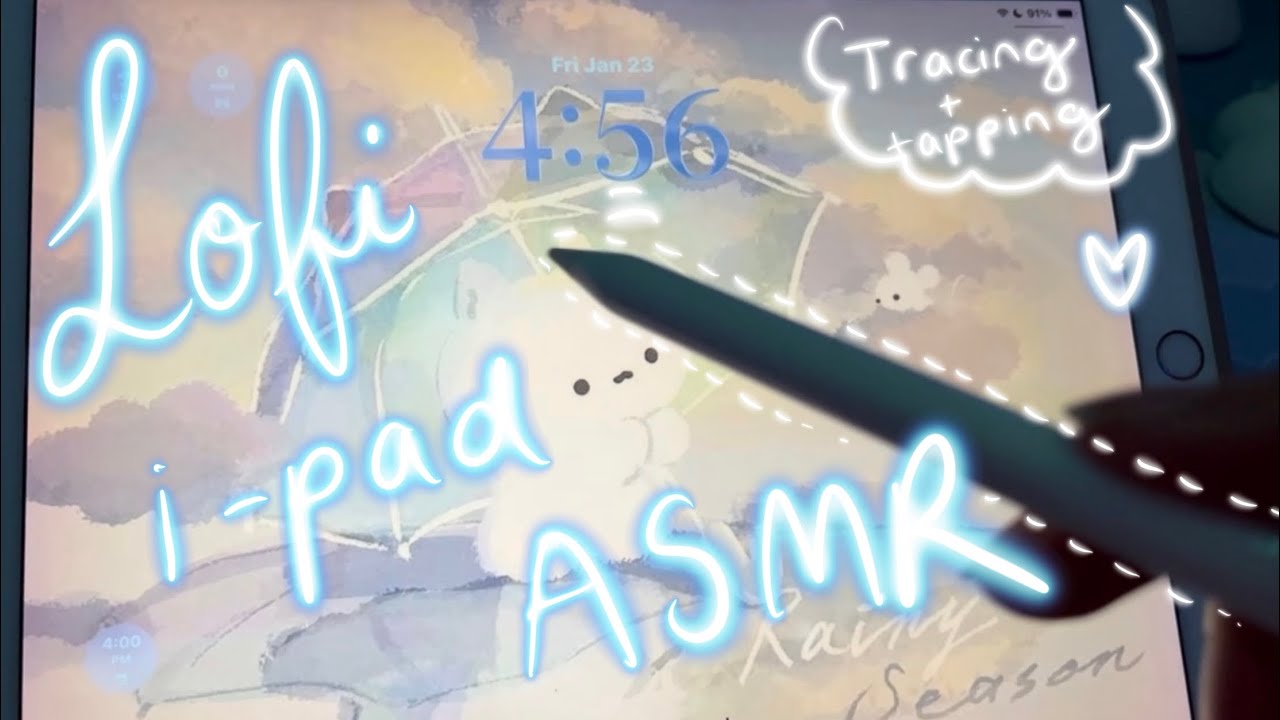 LOFI iPad tapping and tracing | ASMR