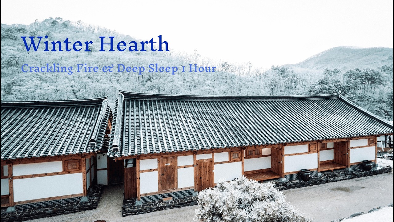Winter Hearth | Crackling Fire & Deep Sleep 1 Hour