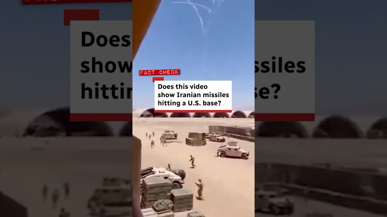 Fact check: Does this video show Iranian missiles hitting a U.S. base?