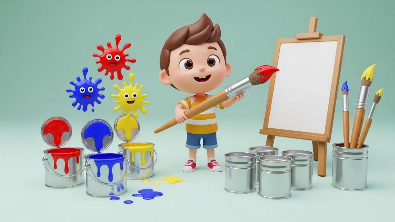 La Mezcla De Colores - Canción Infantil | Aprende a mezclar los colores