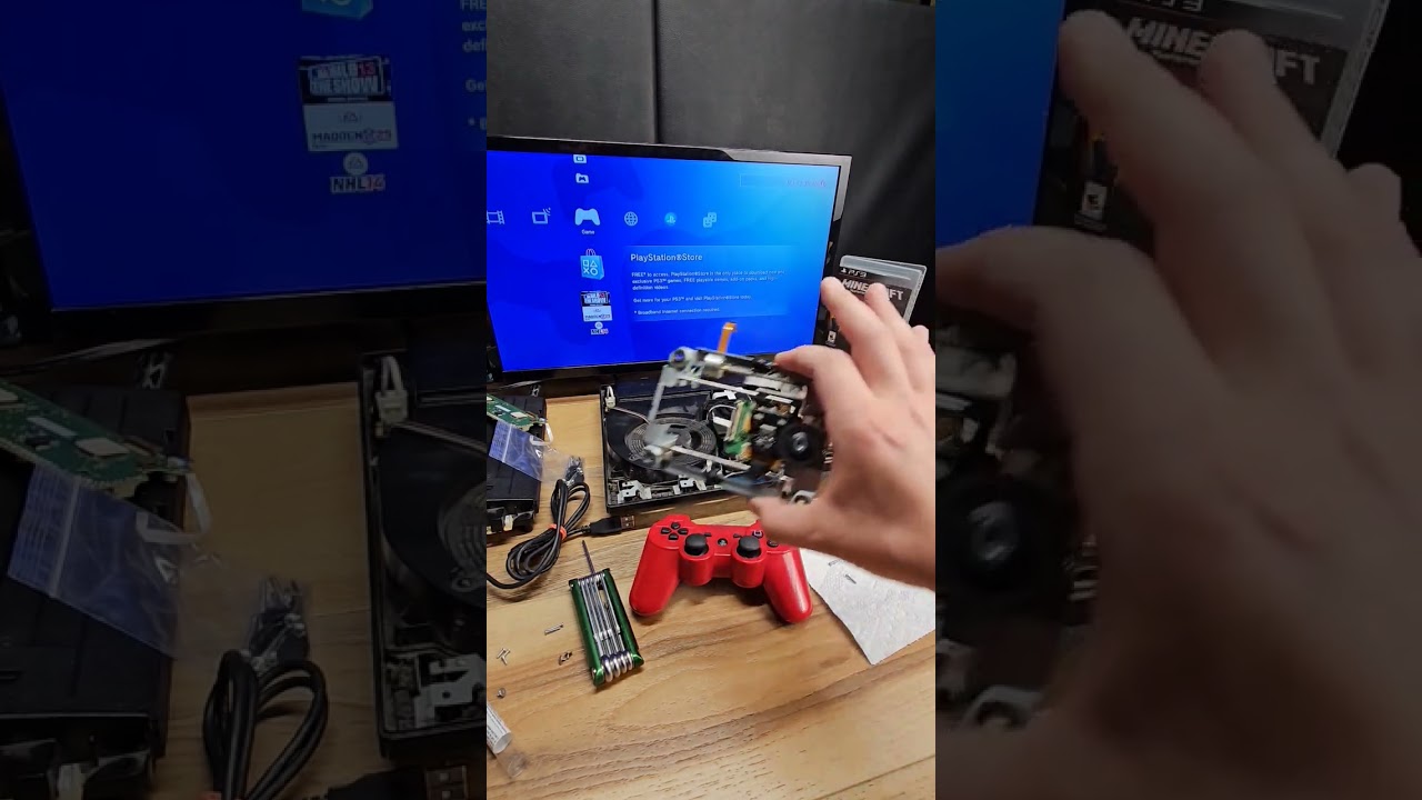PlayStation 3 Model CECH2001A Laser Repair Fail #retro #Sony #PS3 #PlayStation
