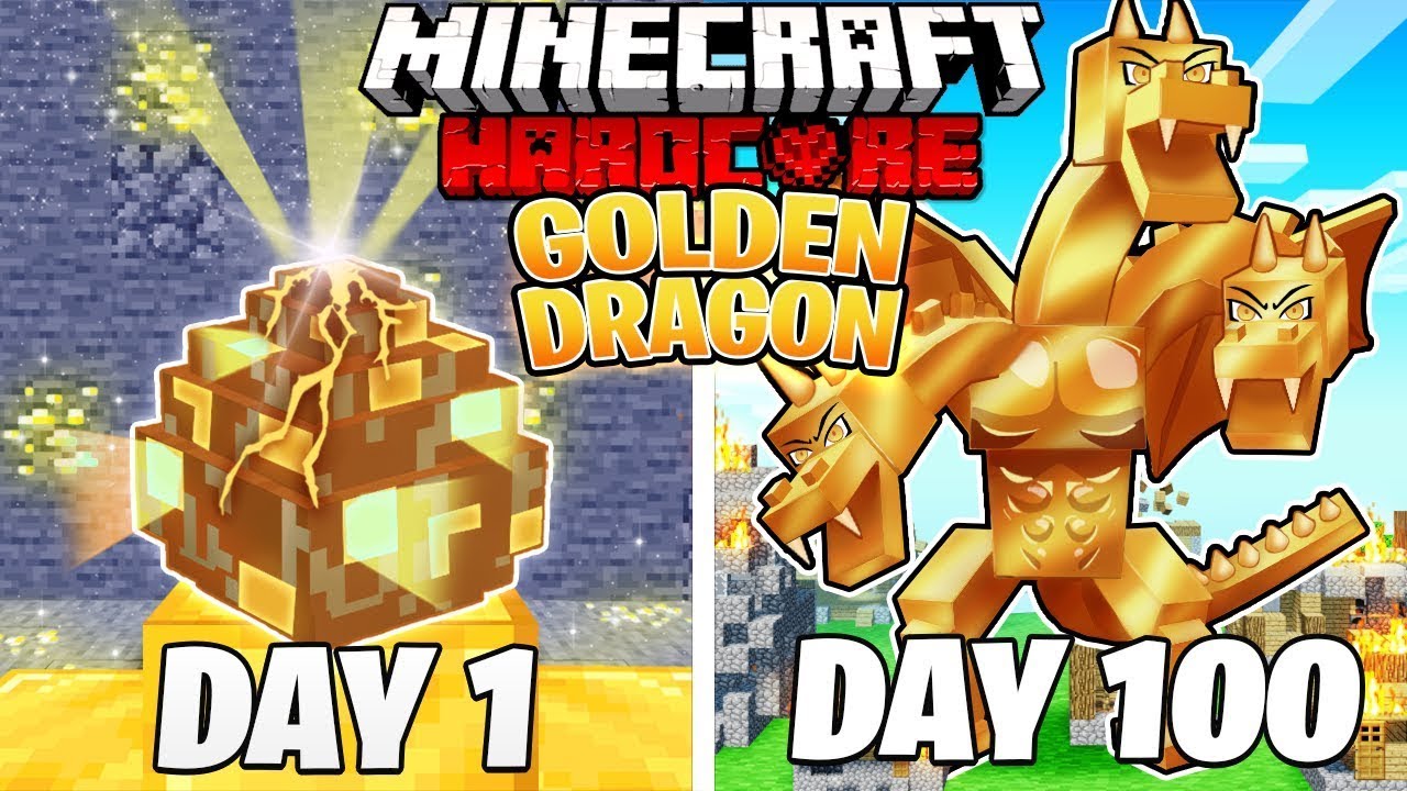 I Survived 100 DAYS as a GOLDEN DRAGON in Minecraft Hardcore World... (Hindi) || NoobZilla