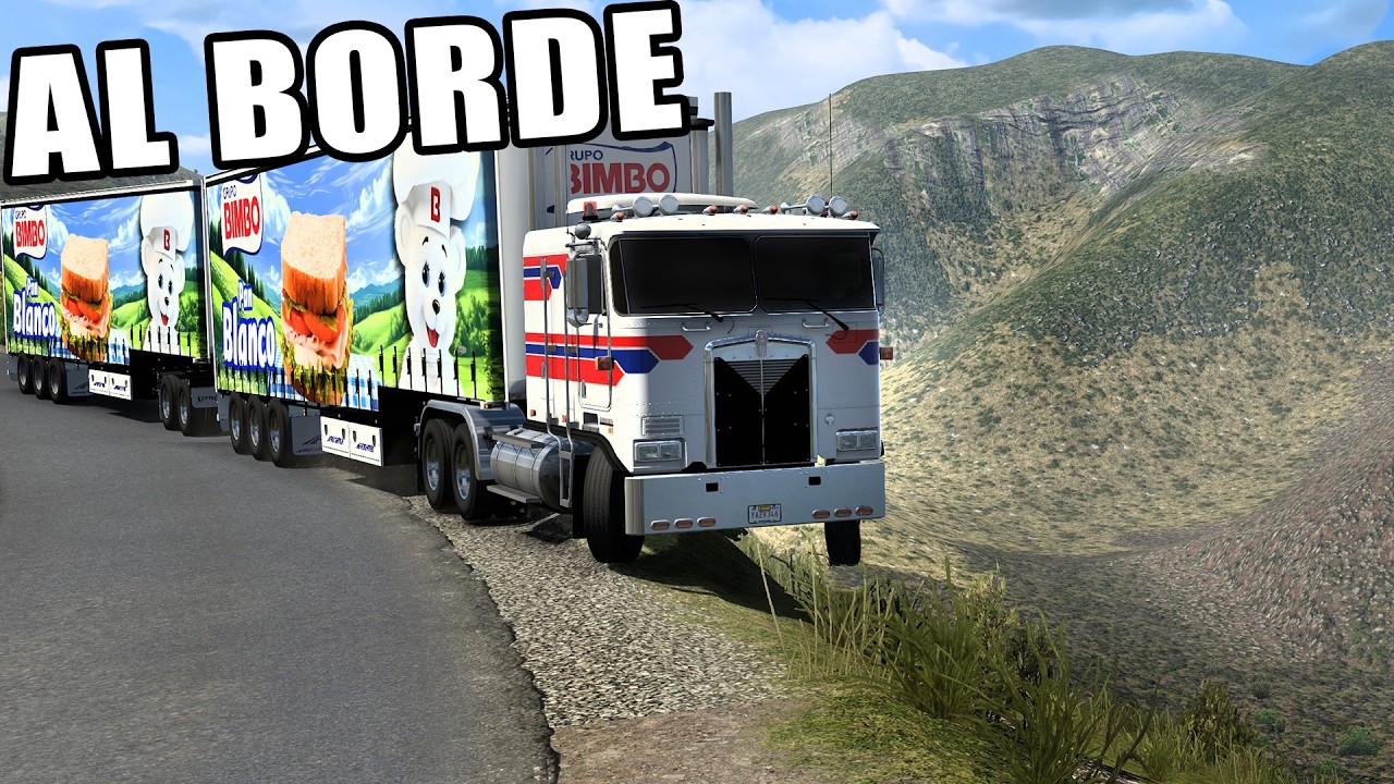 Cami&oacute;n DOBLE de BIMBO Trailer Clasico Kenworth K100, Ruta de Monta&ntilde;a American Truck Simulator