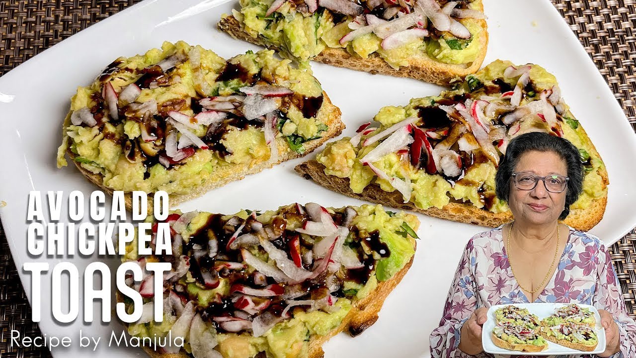 Avocado Chickpea Toast Recipe | Healthy Avocado Chickpea Toast | Easy Avocado Chickpea Toast Recipe