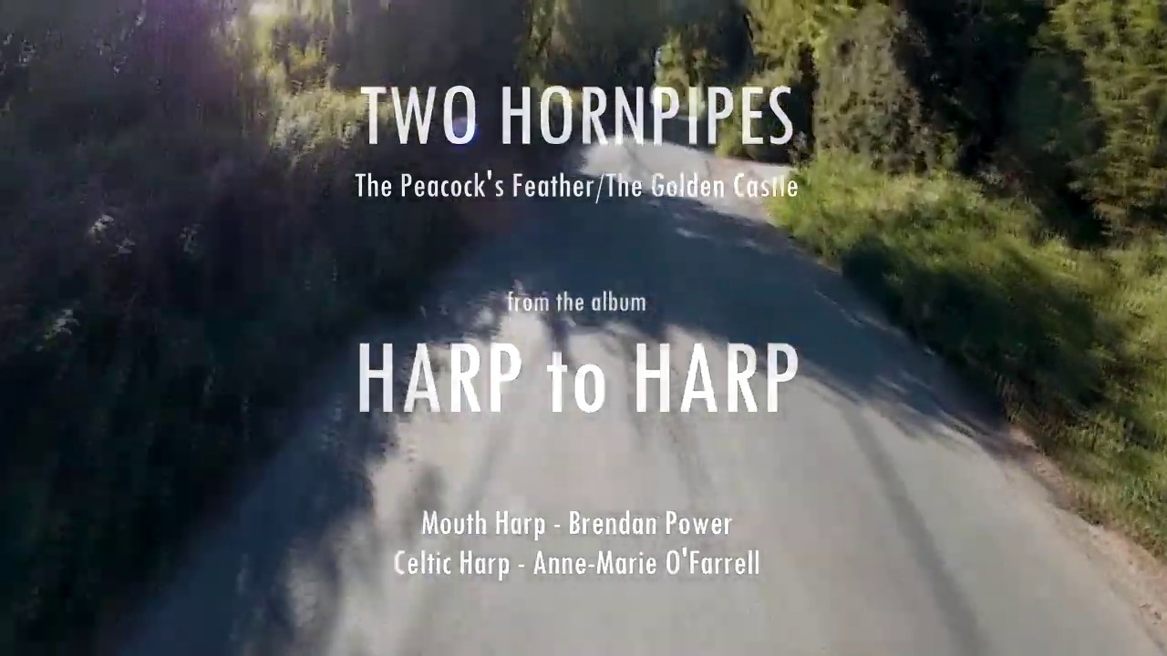 Brendan Power & Anne-Marie O'Farrell - TWO HORNPIPES - Bikes & Harps #13 (Biking near Canterbury UK)