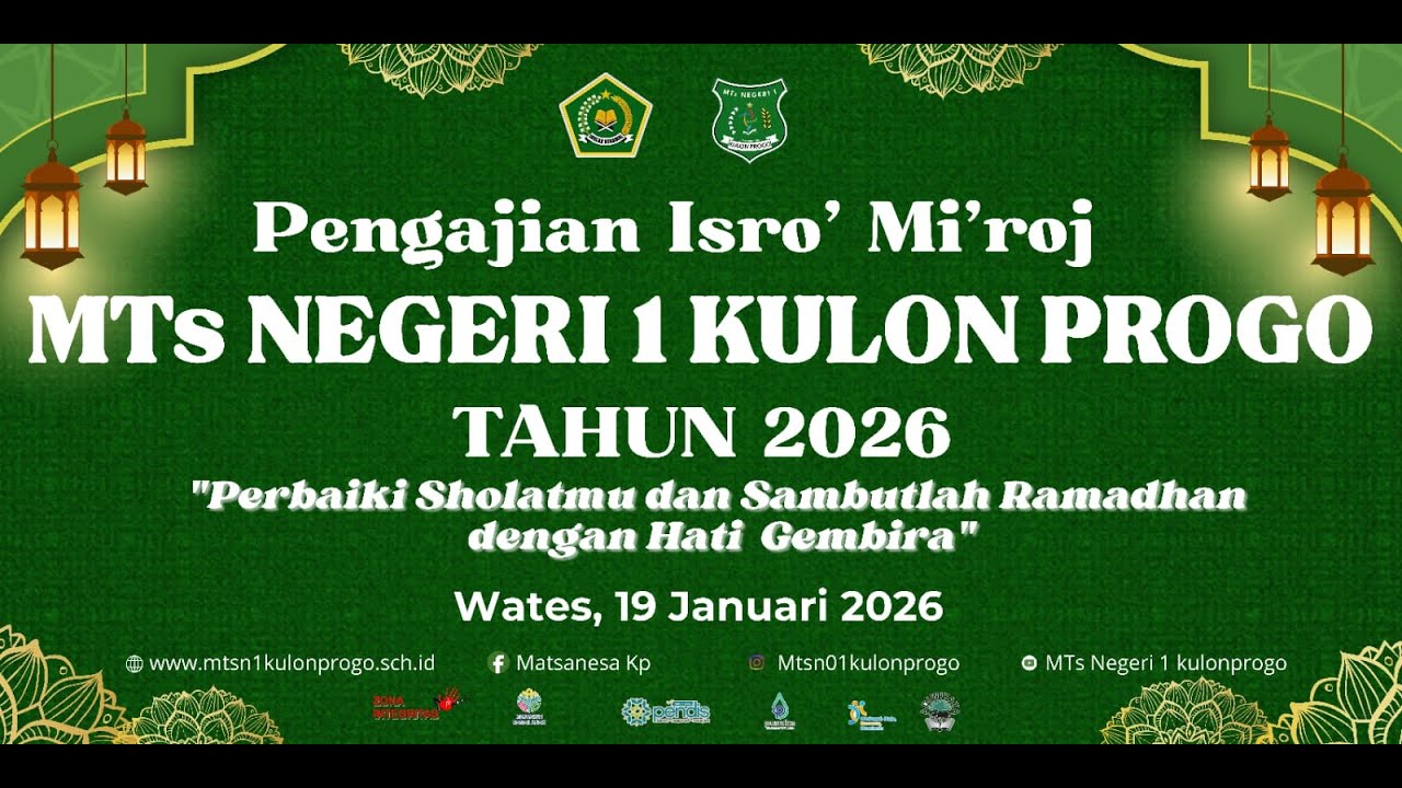 Pengajian Isro' Mi'roj MTSN 1 KP tahun 2026