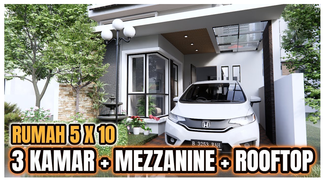 Yuk maksimalin Space Tanah Kita : Rumah 5x10 pakai mezzanine dan bs punya rooftop juga! Menarik bgt
