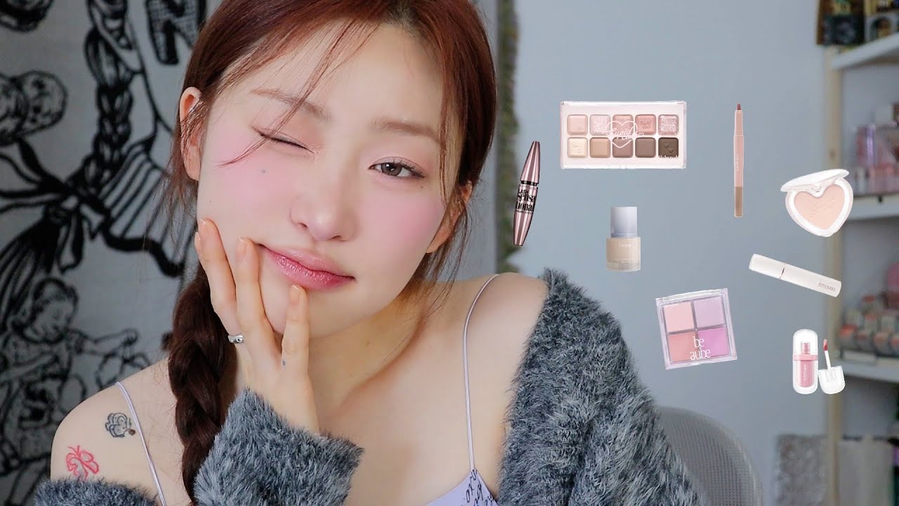 신상 색조들로 레드 오렌지 머리에 쿨 핑크 메이크업 해보기 ♡cool pink makeup♡