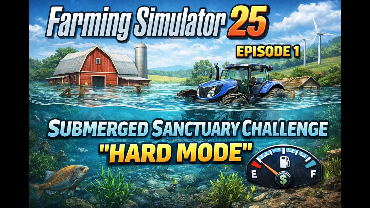 Farming Simulator Submerged Sanctuary Challenge! Ep 1. 