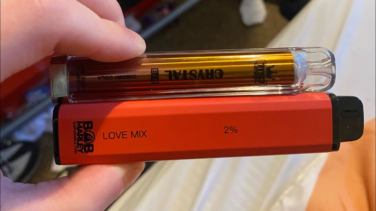 Vape review on Bob Marley ￼elux love mix 3500 puff and Cristal cherry cola 600 puff vape 💨