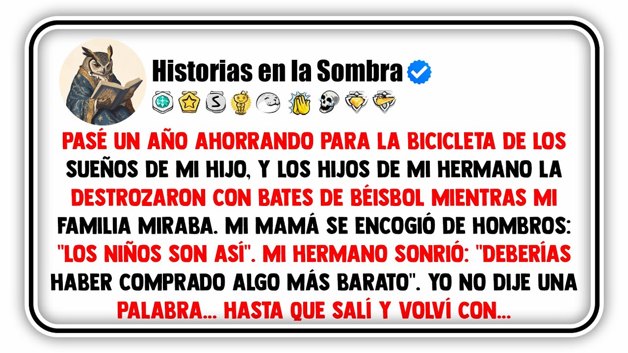 Pasé un año ahorrando para la bicicleta de los sueños de mi hijo, y los hijos de mi hermano la...