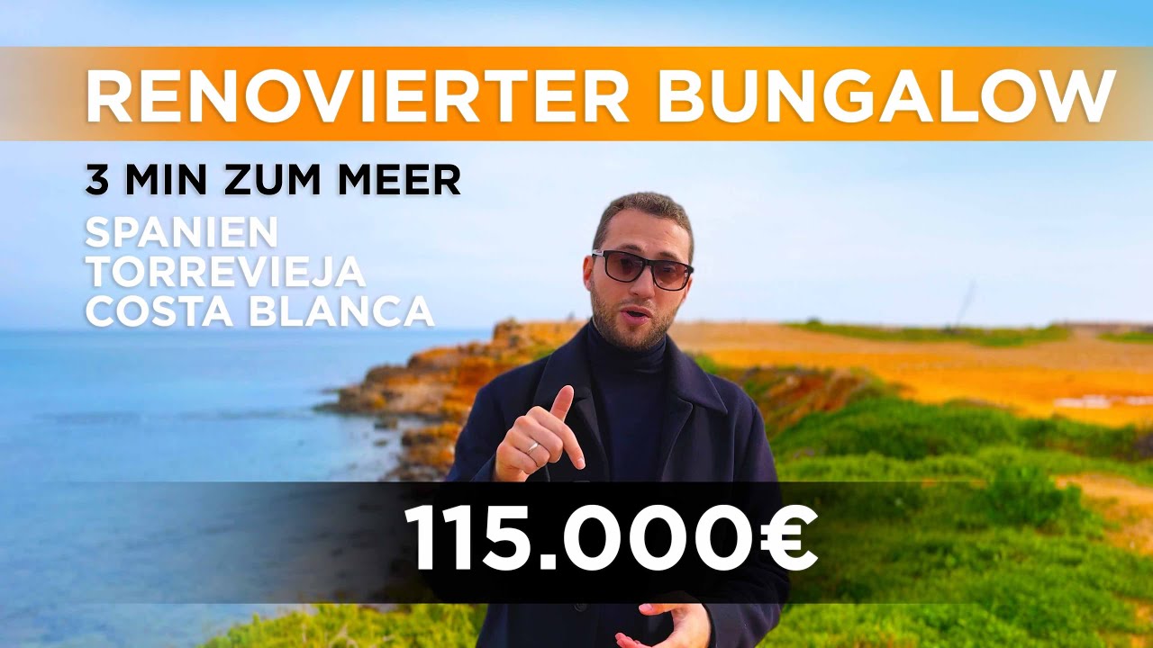Renovierter Bungalow in Torrevieja | Wohnung in Meeresnähe mit Garten in Torrevieja