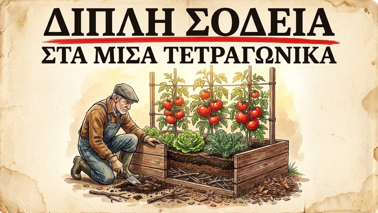 10 Μήνες Συγκομιδή από Ένα Παρτέρι — Η Μέθοδος που Δεν Διδάσκετα