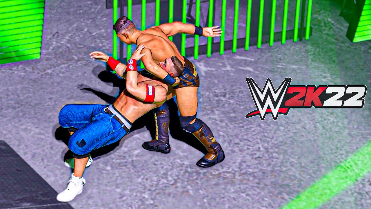 WWE 2K22 John Cena vs The Miz (WWE Championship) | Falls Count Anywhere match