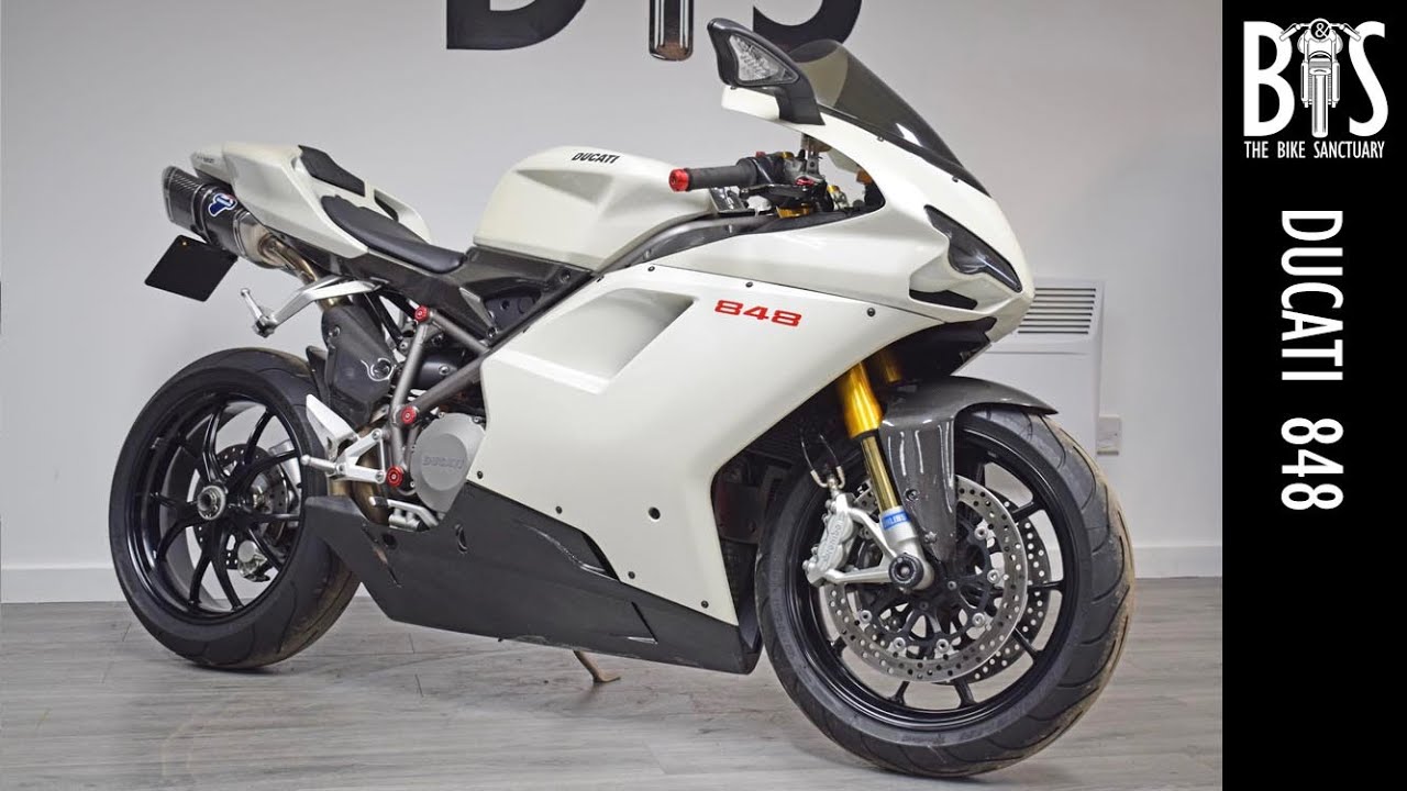 2010 ‘10 Ducati 848 Superbike Pearl White Used Motorcycle For Sale Video Walk Around