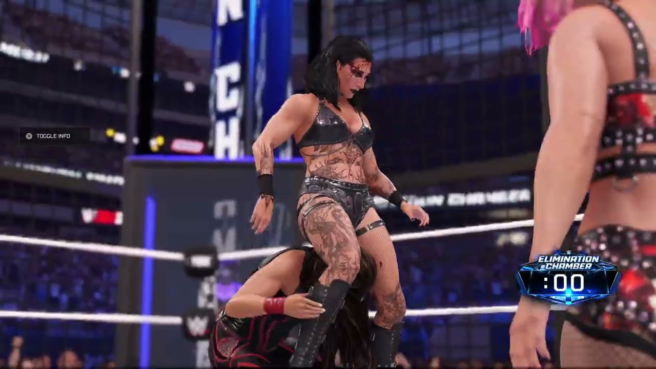 WWE 2K25_Women's. Elimination Chambers simulated. #wwe #2k25 #￼Eliminationchamber ￼