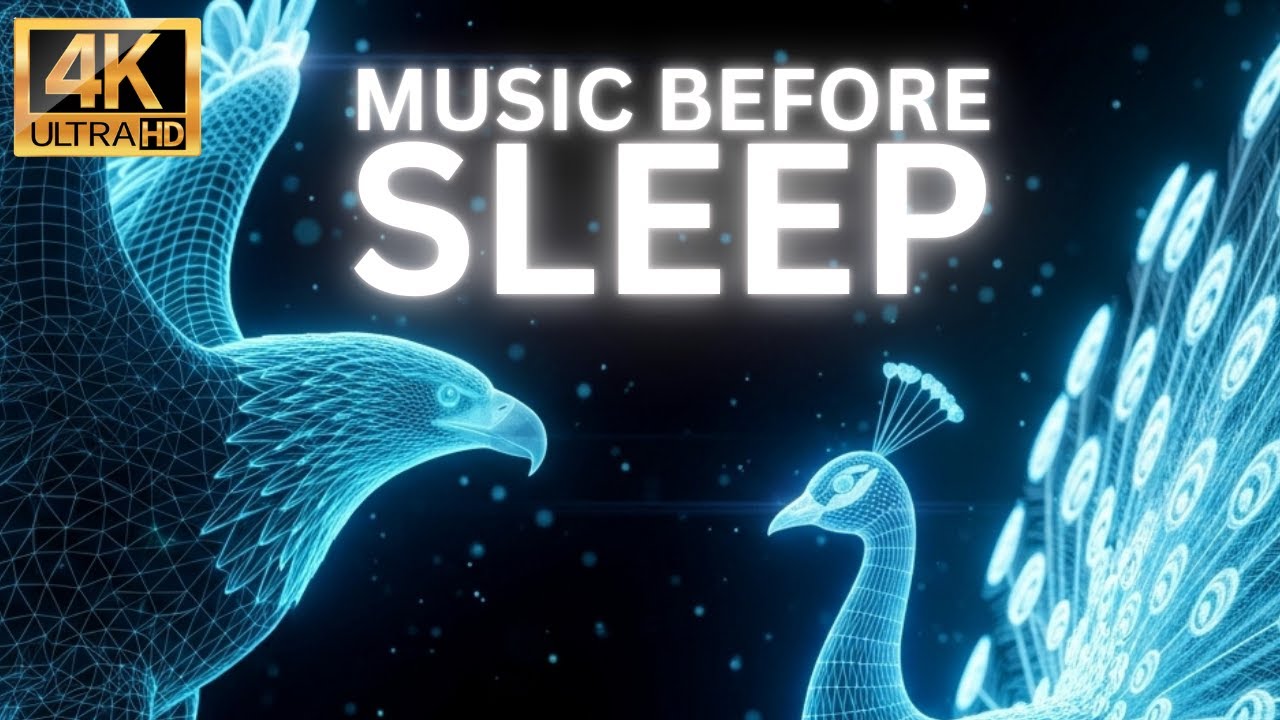 1 Hour of Holographic Birds: Cinematic AI Wireframe Showcase (4K)