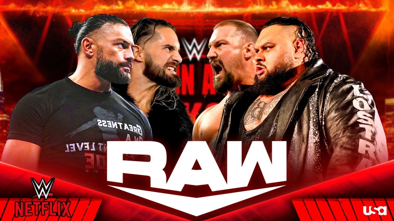 WWE Raw: Роман Рейнс и Сет Роллинс против Брона Брейккера и Бронсона Рида - 19 марта 2026 г.