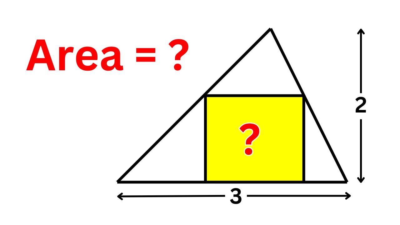 Find the area of the square | A Nice Geometry Problem