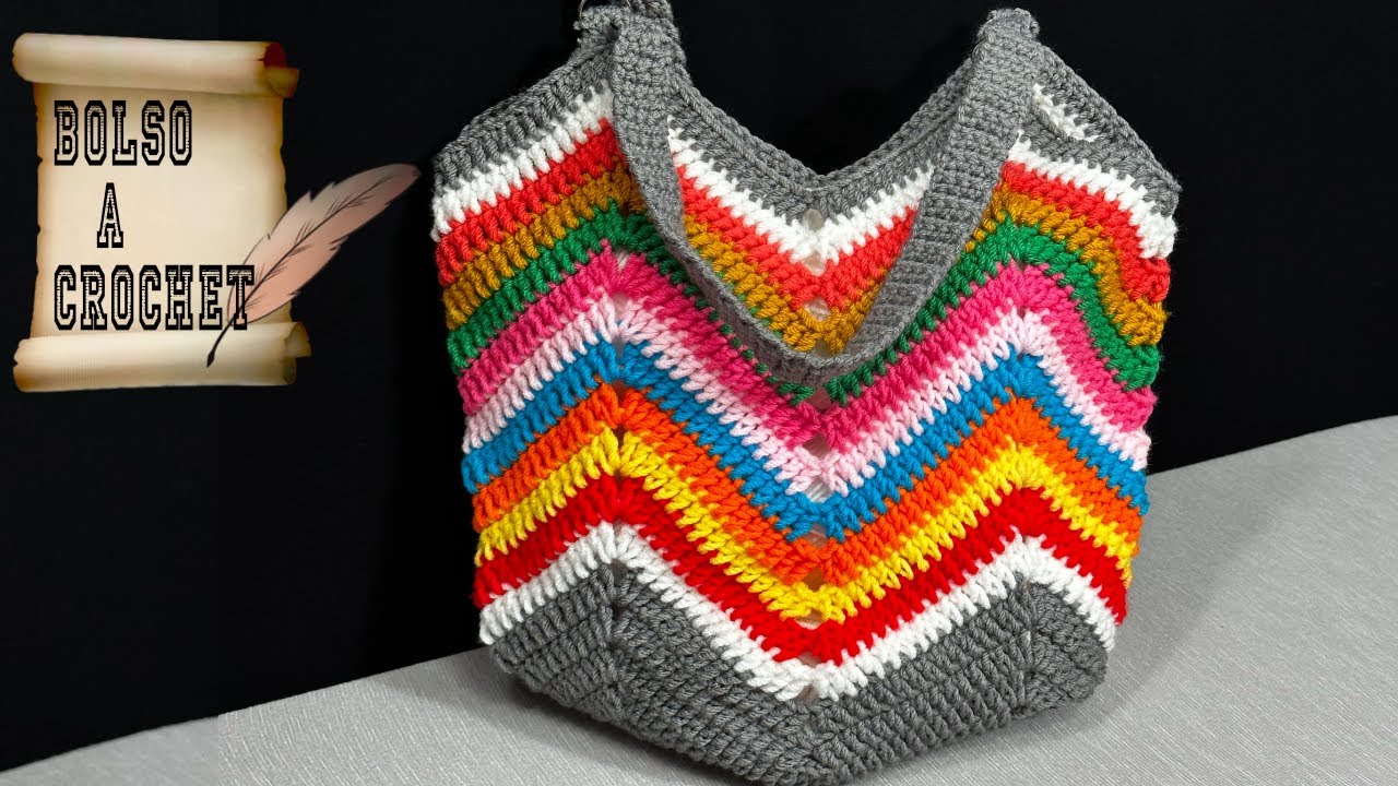 PASO A PASO PARA TEJER BOLSO CON SOBRANTES