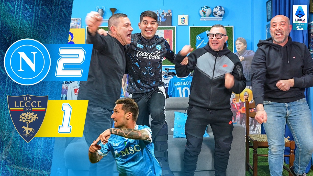 RIMONTONE!! NAPOLI-LECCE 2-1 | LIVE REACTION NAPOLETANI