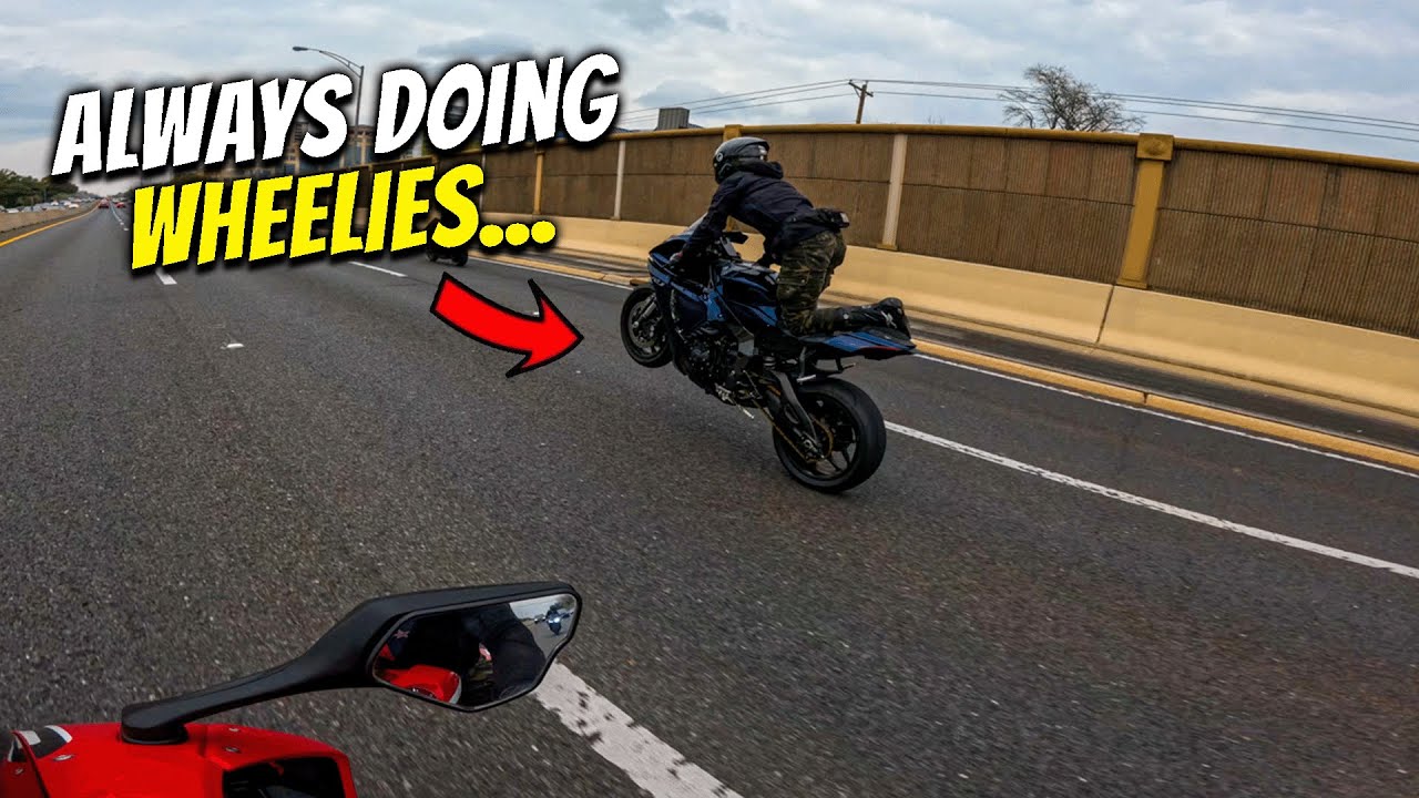 SUPERBIKES TAKE ON DALLAS TRAFFIC... ENDS BAD