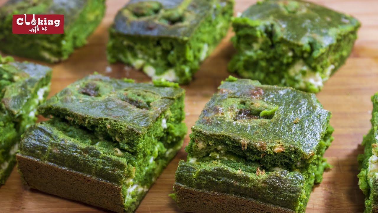 Spinach cake | The GREEN cake |Vegetable cake |Cheese and spinach cake