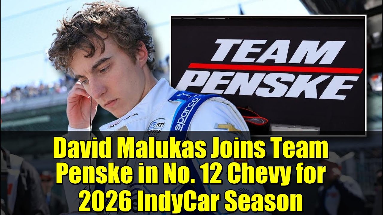 Дэвид Малукас присоединяется к команде Penske за рулем Chevrolet под номером 12 в сезоне IndyCar ...