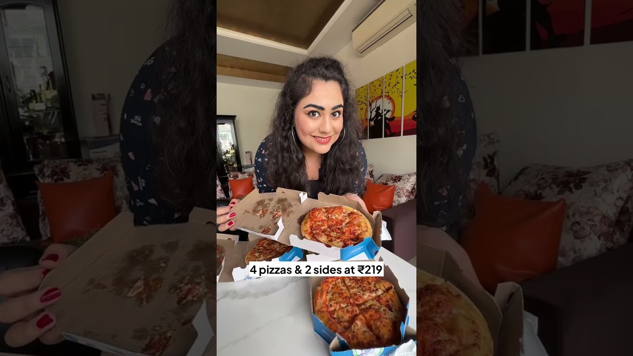 ₹36 Domino’s Challenge!😱6 Domino’s Items in ₹219😍MEGA PARTY OFFER 
