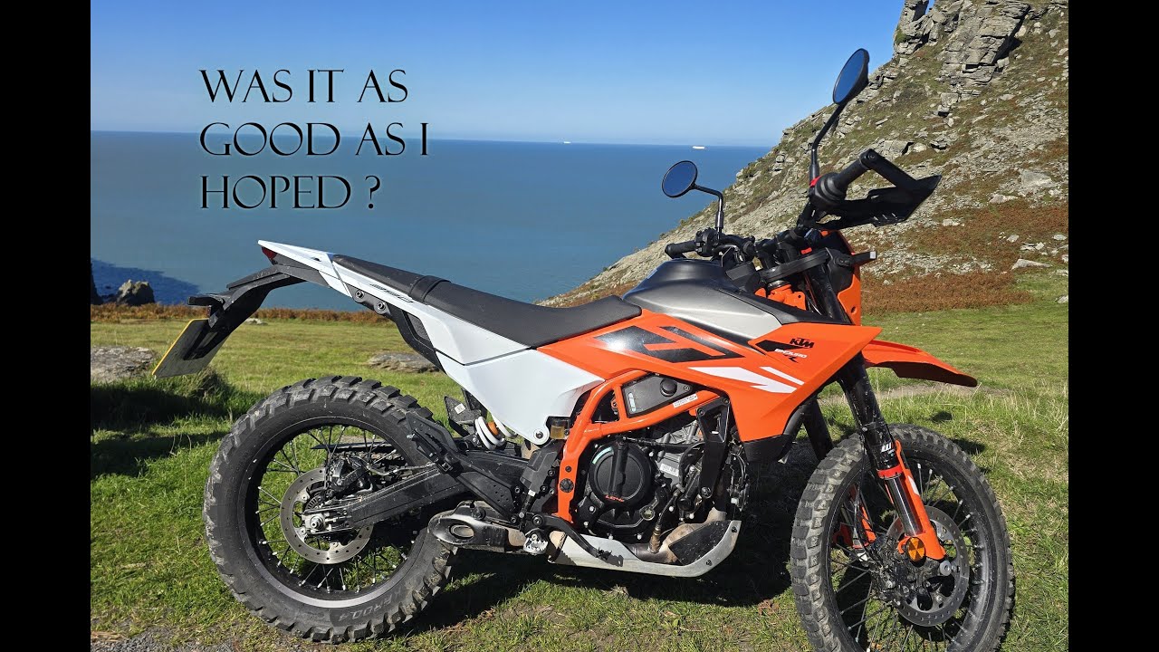 My first ride on the 2025 KTM 390 Enduro R, At Dorothy's Speed shop North Devon
