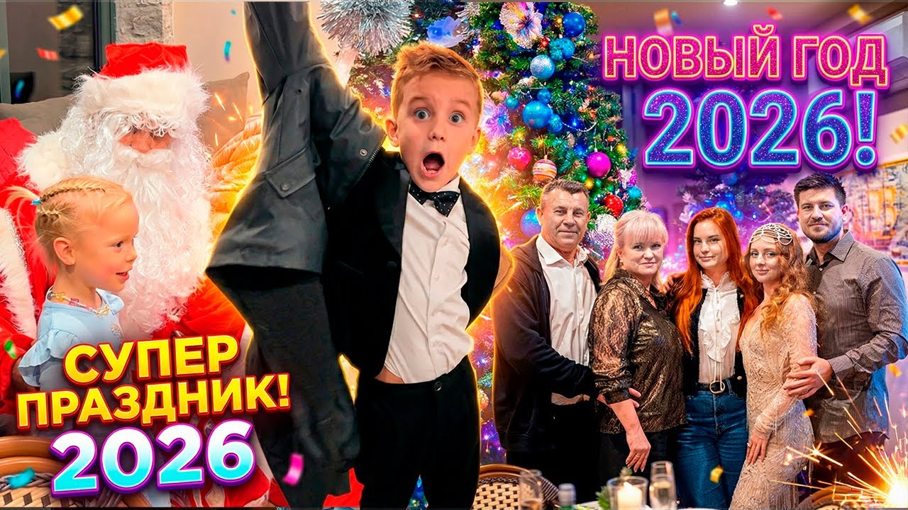 VLOG: ОТМЕЧАЕМ НОВЫЙ 2026 ГОД! СУПЕР ПРАЗДНИК! 31-01.01.26