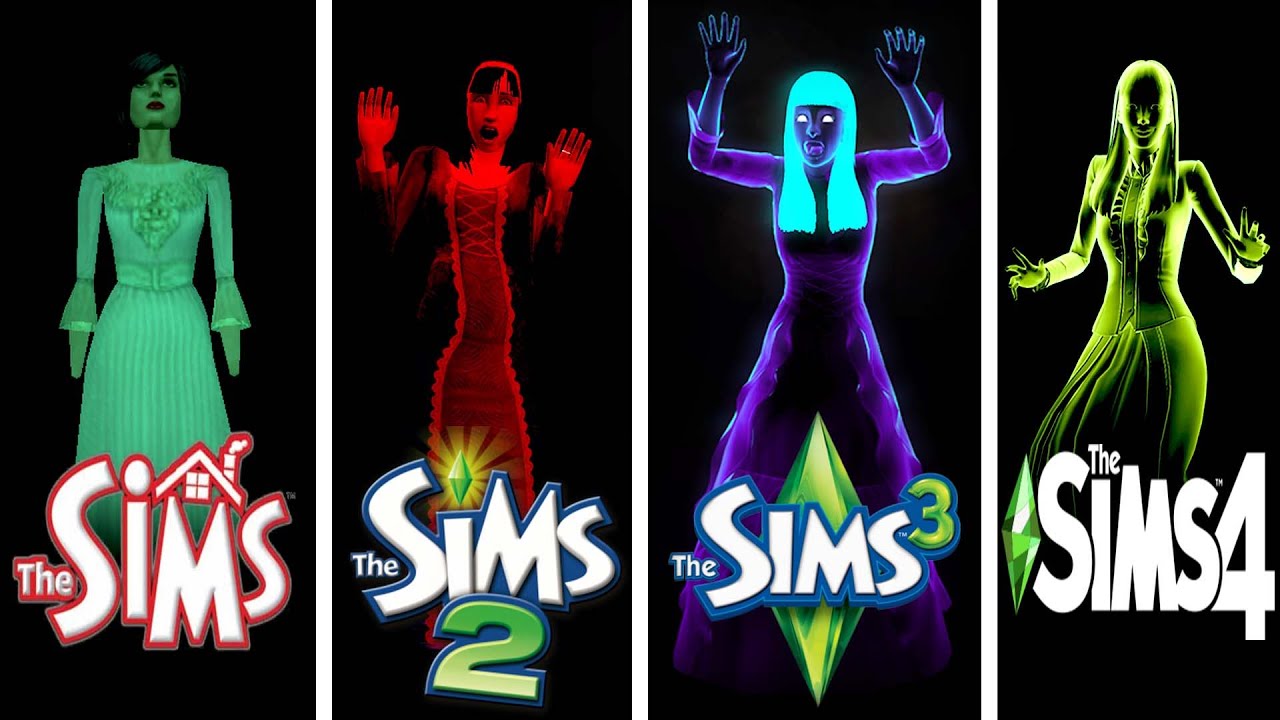 ♦️ Evolution of Ghosts in Sims 1 - Sims 2 - Sims 3 - Sims 4