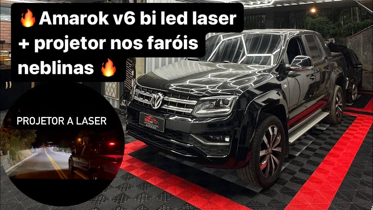 Farol amarok v6 2022 bi led laser + neblina bi led