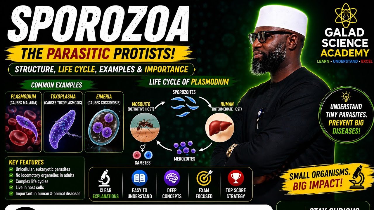 SPOROZOA 1| FULL JAMB, IJMBE, JUPEB AND 100 LEVEL TUTORIAL CLASS #GALADSCIENCEACADEMY