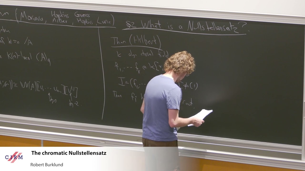 Robert Burklund : The chromatic Nullstellensatz