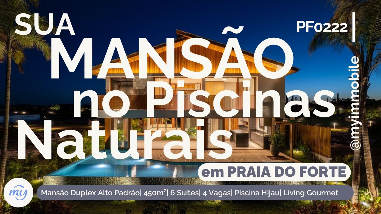 Praia do Forte| Piscinas Naturais| Casa Duplex Alto Padrão| 450m²| 6 Suítes| 4 Vagas