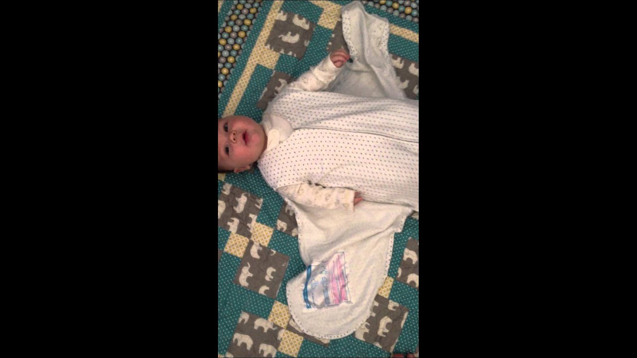 Swaddling in a Halo Sleep Sack