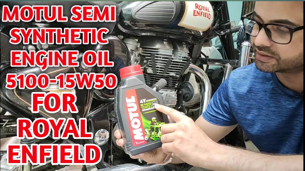 Royal Enfield Complete Service | Motul Semi Synthetic Engine Oil 5100 15W50 | Live Love Ride